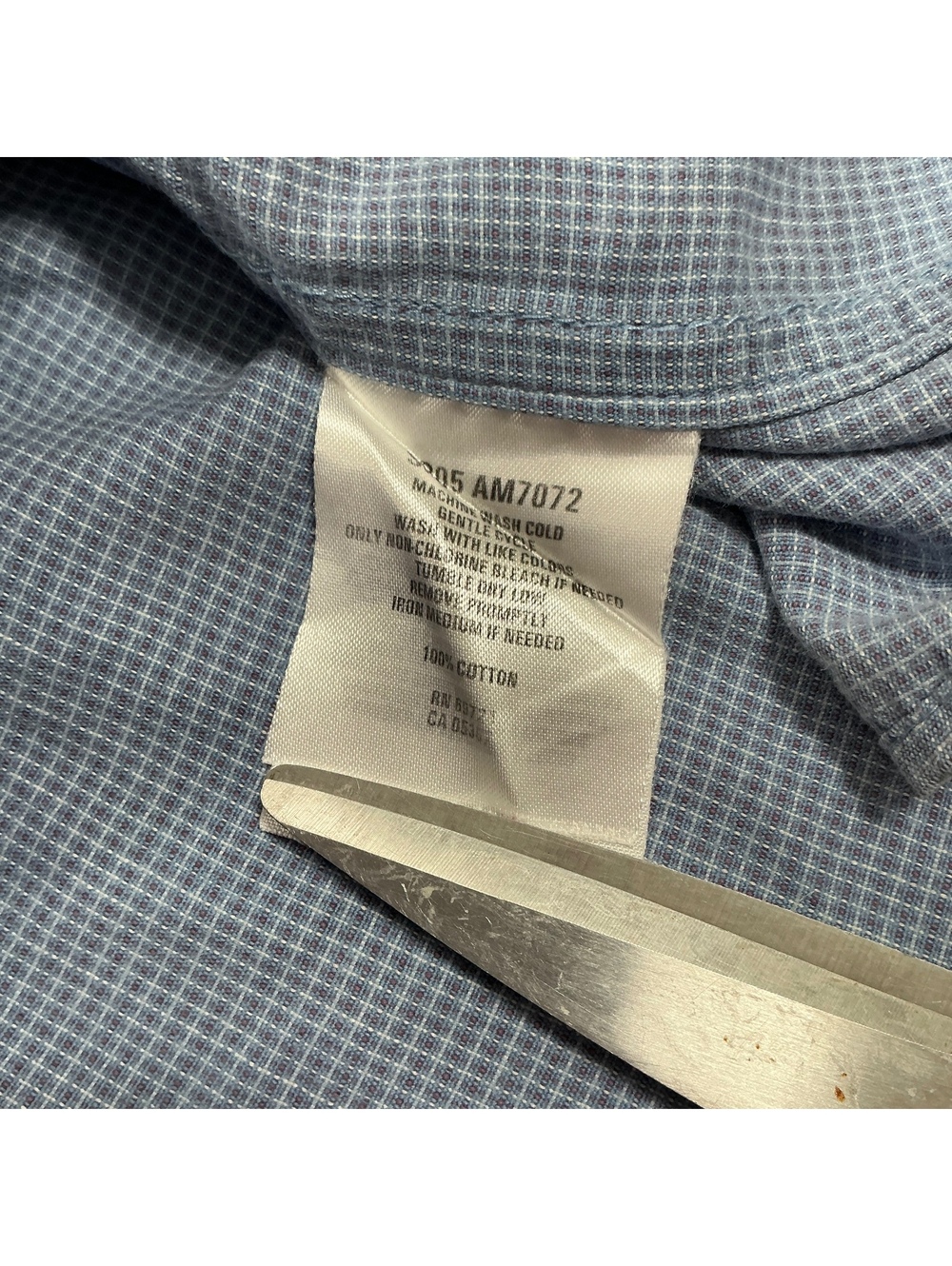 Columbia Men's XXL Blue Button-Up Shirt - Picture 7 of 9